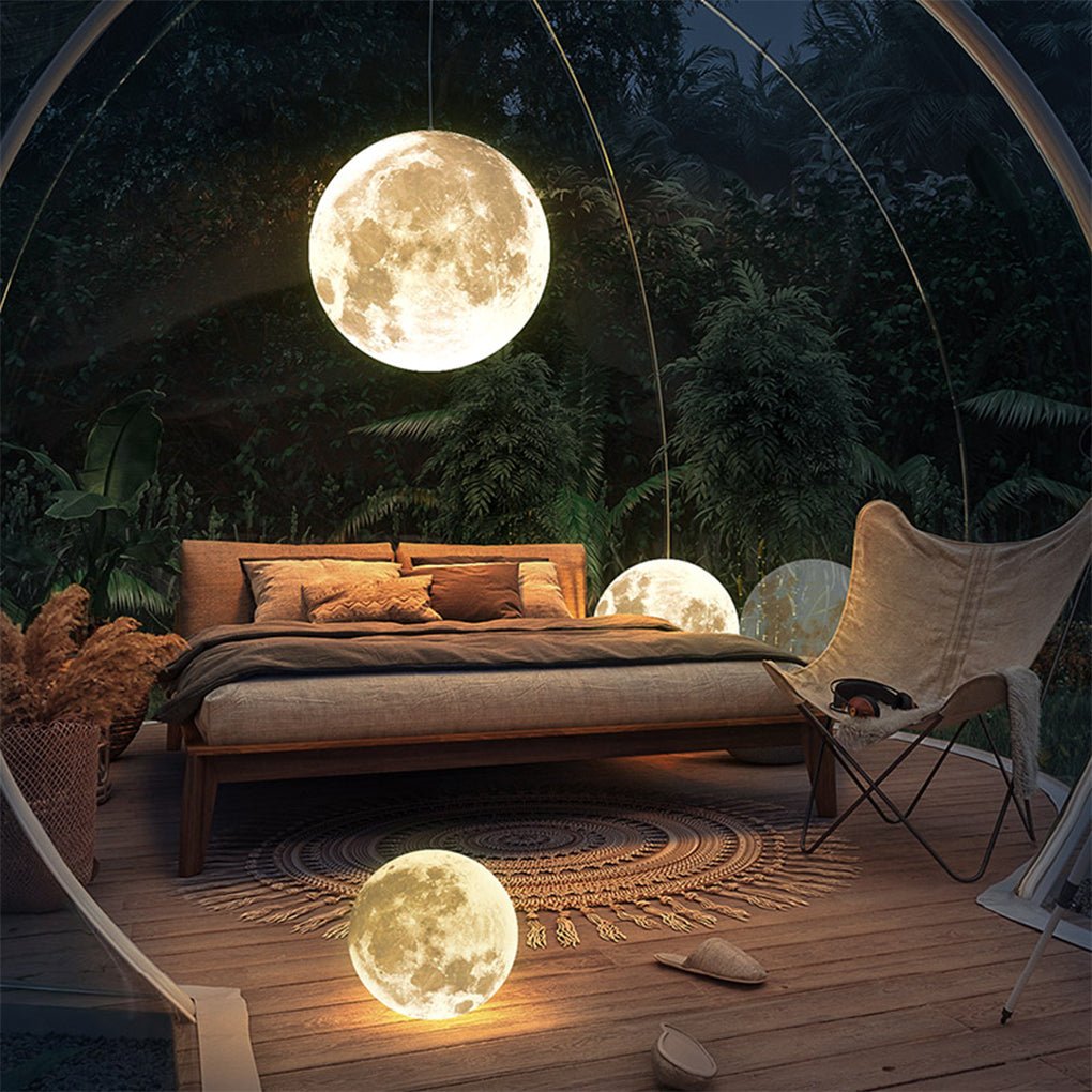 Outdoor Moon Lamp Spherical Resin Landscape Decorative Light