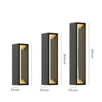 Outdoor Sconce Modern Waterproof Stainless Steel Lamp