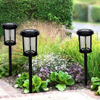 High Efficiency Solar LED Post Lights Modern Automatic Outdoor Pathway Lighting