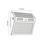 Outdoor Solar Wall Light with Motion Sensor Waterproof LED Light