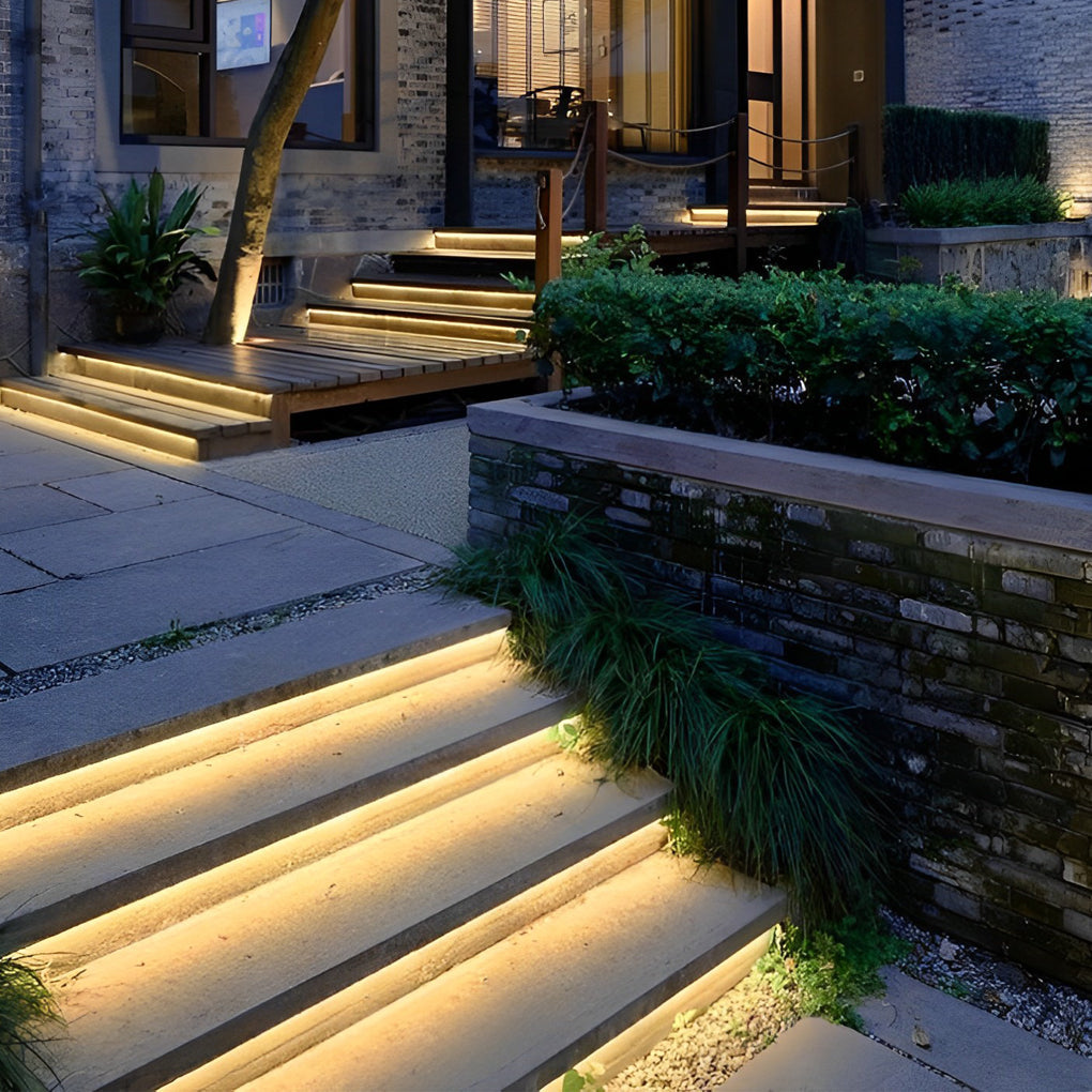 Outdoor Stair Lighting Strips Silicone White LED Light