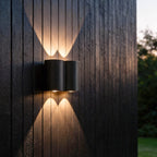 Outdoor Wall Light up down Black LED Waterproof Light