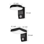 Outdoor Wall Lights with Motion Sensor Rotating Light
