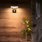 Outdoor Wall Lights with Motion Sensor Rotating Light