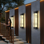 Outdoor Wall Sconce Black Retro Waterproof LED Light