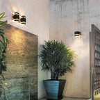Square Round Waterproof Up And Down Lighting LED Modern Wall Sconces