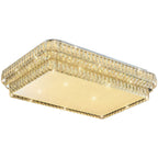Flush Mounted LED Lights Luxury Eye-Protecting Crystal Lamp