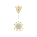 Oval Round Butterflies Three Step Dimming Modern LED Wall Lights Fixture