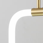 Square Pendant Light Copper Acrylic Geometrical LED Ceiling Lights