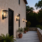 Outdoor Wall Light Rectangle Waterproof LED Dual-Power Light