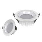 LED Recessed Downlight Flush Mount Anti-Glare White Acrylic Light
