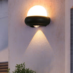 Modern Globe Wall Sconce Up-Down Emitting LED Light