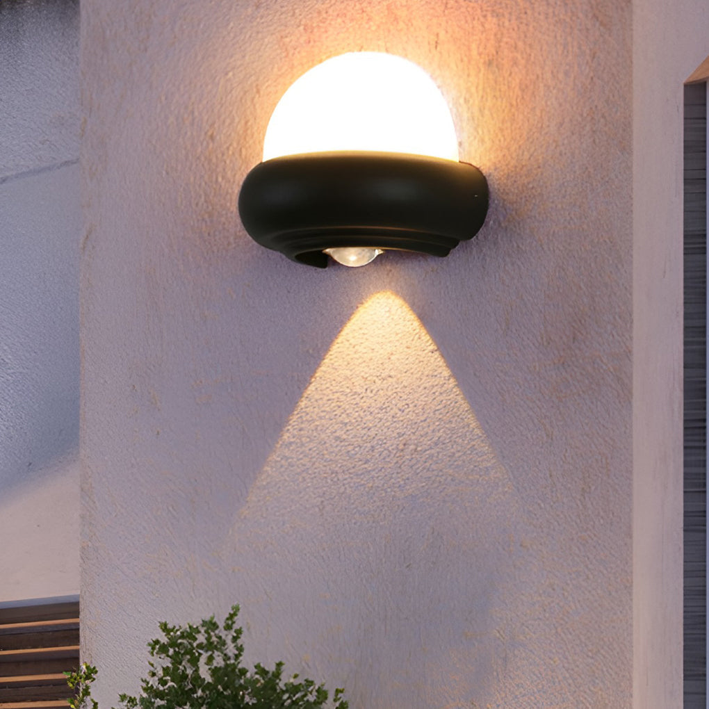 Modern Globe Wall Sconce Up-Down Emitting LED Light