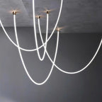 Neon Pendant Light Artistic Soft LED Linear Sceiling lights