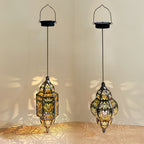 Outdoor Moroccan Lanterns Waterproof Solar Powered Garden Light