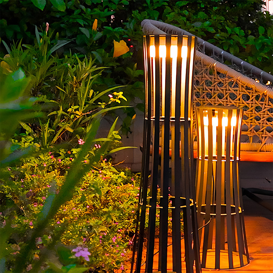 Outdoor Black Lanterns Featuring a Unique Silhouette Chic Light