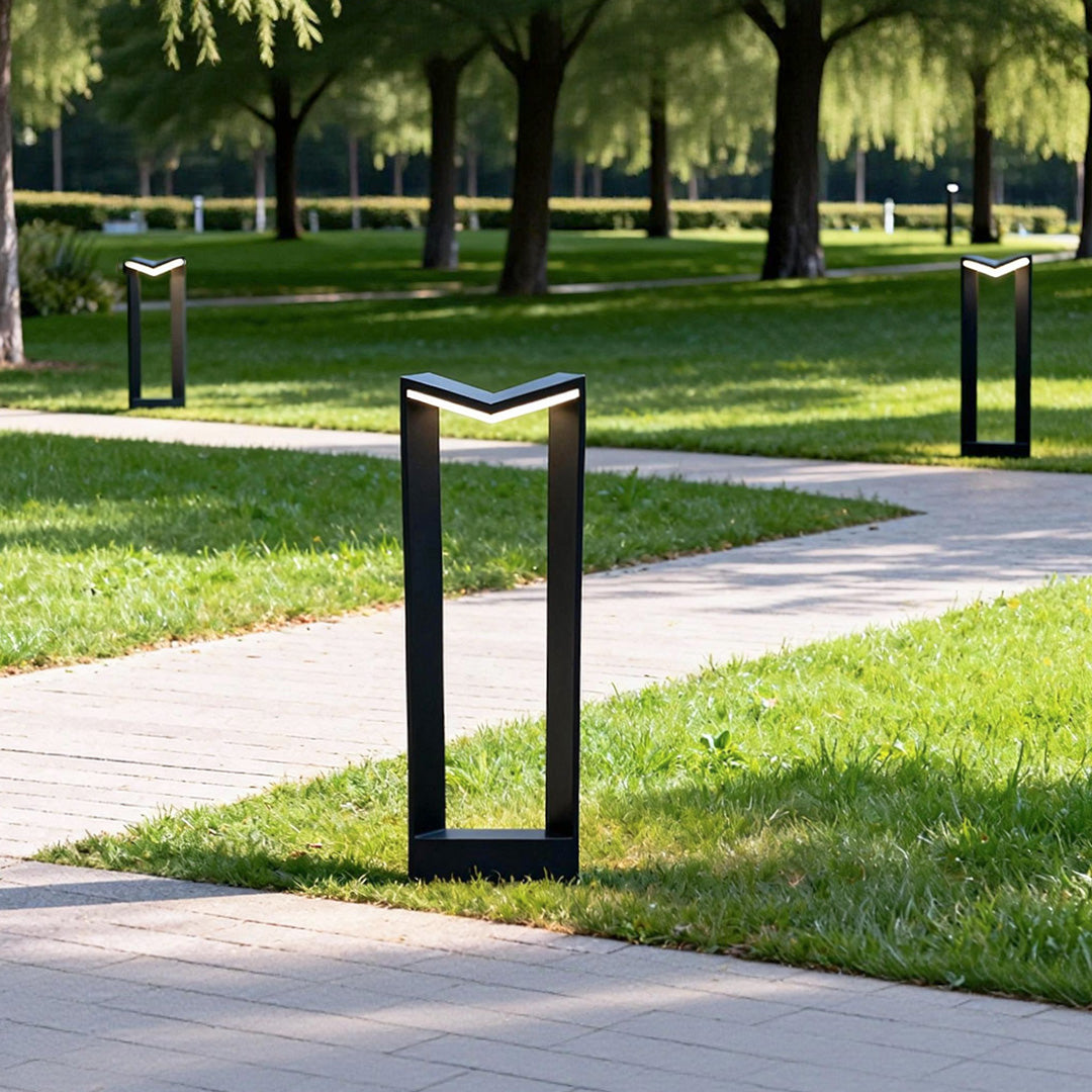 Square Bollard Light Outdoor Waterproof Landscape Lamp