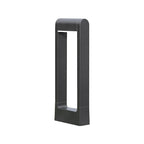 Pathway Bollard Lights Minimalist Black Square Outdoor Light