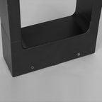 Pathway Bollard Lights Minimalist Black Square Outdoor Light
