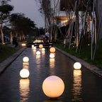 Acrylic Moon-Shaped Round Landscape Lighting Waterproof Modern Style