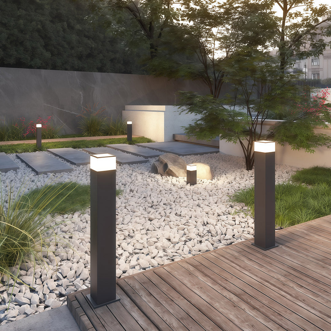 Pathway Yard Lights Modern Square Ambient Outdoor Landscape Light
