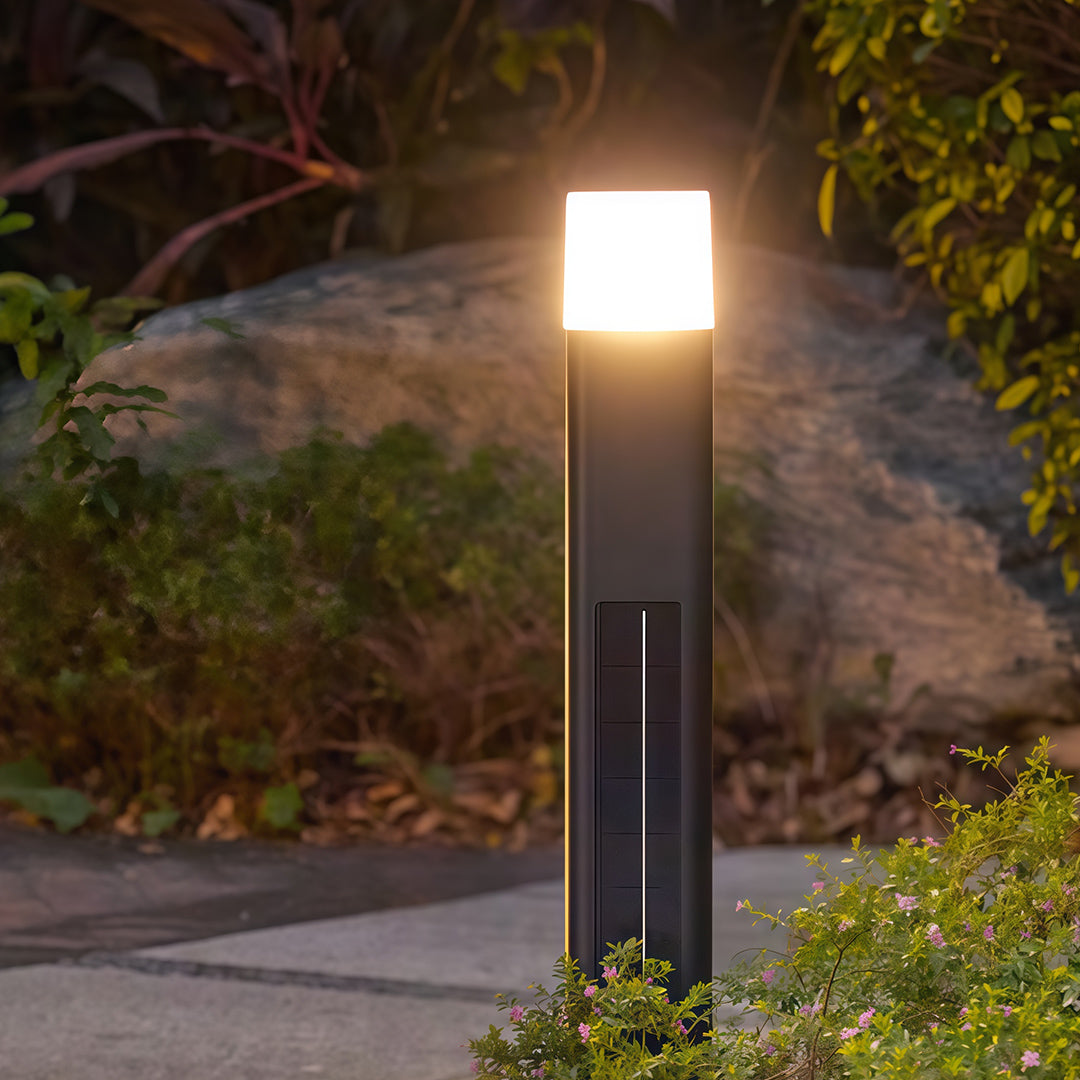 Solar Bollard Lighting Outdoor Garden Aluminum Lamp