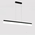Modern Aluminum Acrylic Pendant Lights Elongated Linear Ceiling Lights