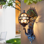 [Open-Box]Waterproof Retro Peacocks Aluminum European Style Outdoor Wall Light