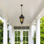 Pendant Lights Outdoor Black Aluminum Waterproof Ceiling Lights
