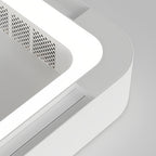 Low Profile Bladeless Ceiling Fan with Light Inverter LED Light