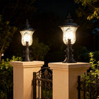 Pillar Gate Lights Outdoor Waterproof European Style Classic Lamp