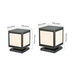 Pillar Solar Light Outdoor Waterproof Square Copper Light