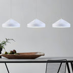 Pleat Box LED Pendant Light 1-Light Black/White Aluminum Hanging Lamp