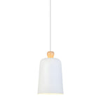 Pleat Box LED Pendant Light 1-Light Black/White Aluminum Hanging Lamp