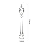 Poles for Yard Lights Elegant Waterproof Outdoor Light