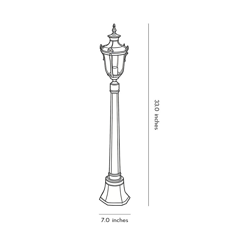Poles for Yard Lights Elegant Waterproof Outdoor Light
