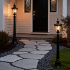 Poles for Yard Lights Elegant Waterproof Outdoor Light