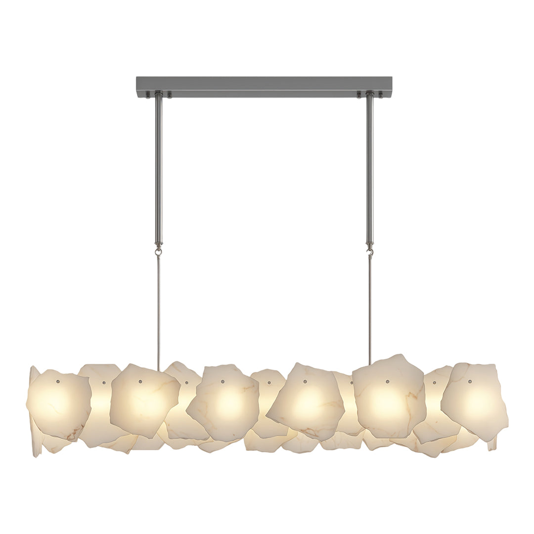Modern LED Cloud Stone Copper Chandelier