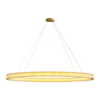 Circular Modern Chandelier Luxury Copper Ceiling Light