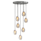Modern Copper Chandelier Creative Luxury Glass Ceiling Light