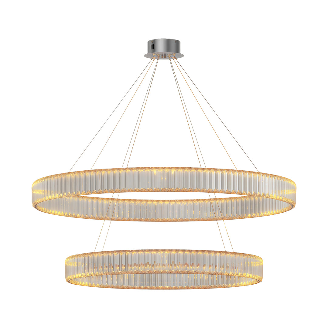 Crystal Round Chandelier American Creative Ceiling Light