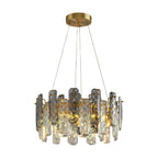 Contemporary Crystal Chandeliers Eye-Protecting Ceiling Light