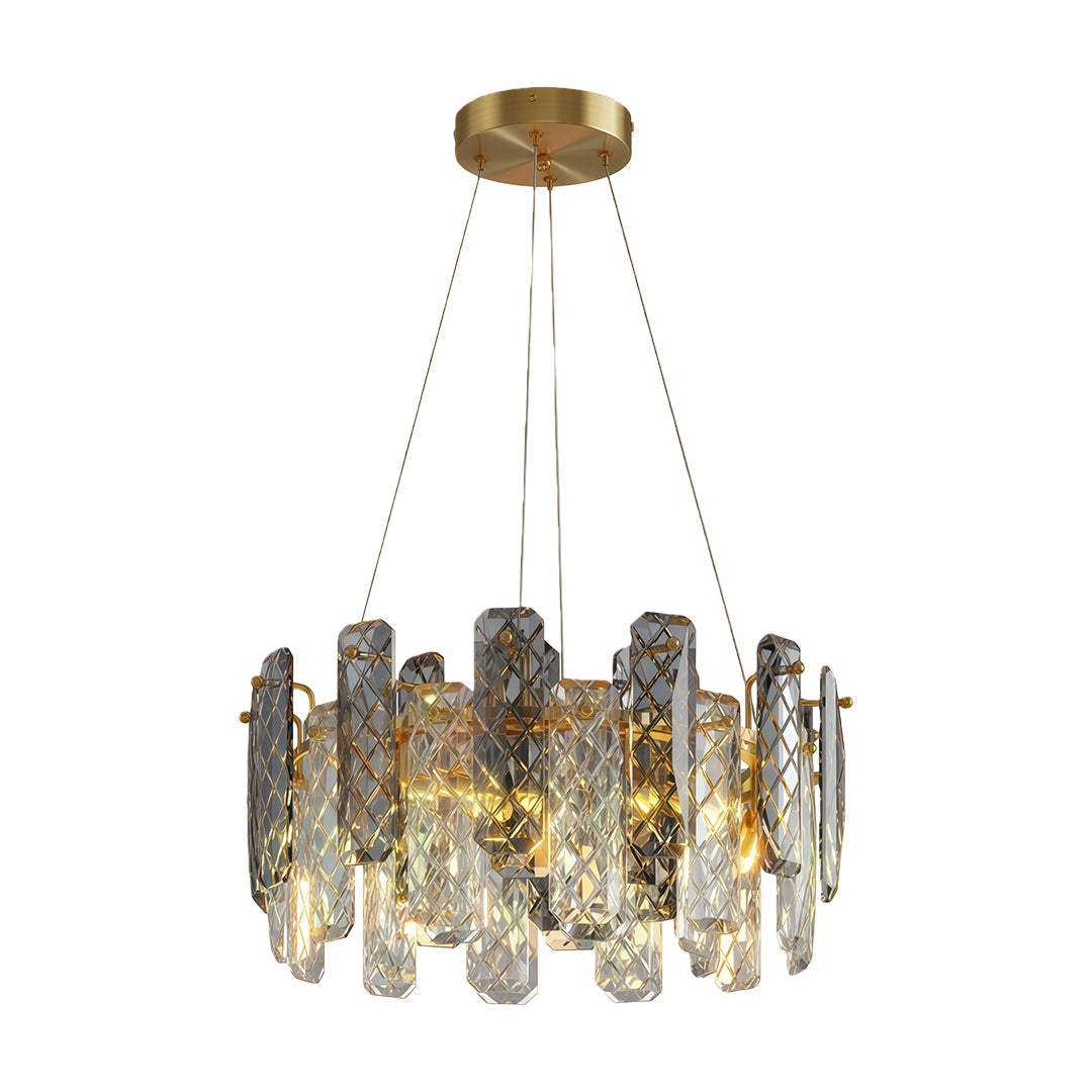 Contemporary Crystal Chandeliers Eye-Protecting Ceiling Light