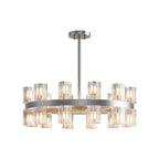 Luxury Crystal Chandeliers American Copper Ceiling Light