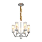 Glass Drop Chandelier High-End Luxury Copper Ceiling Light