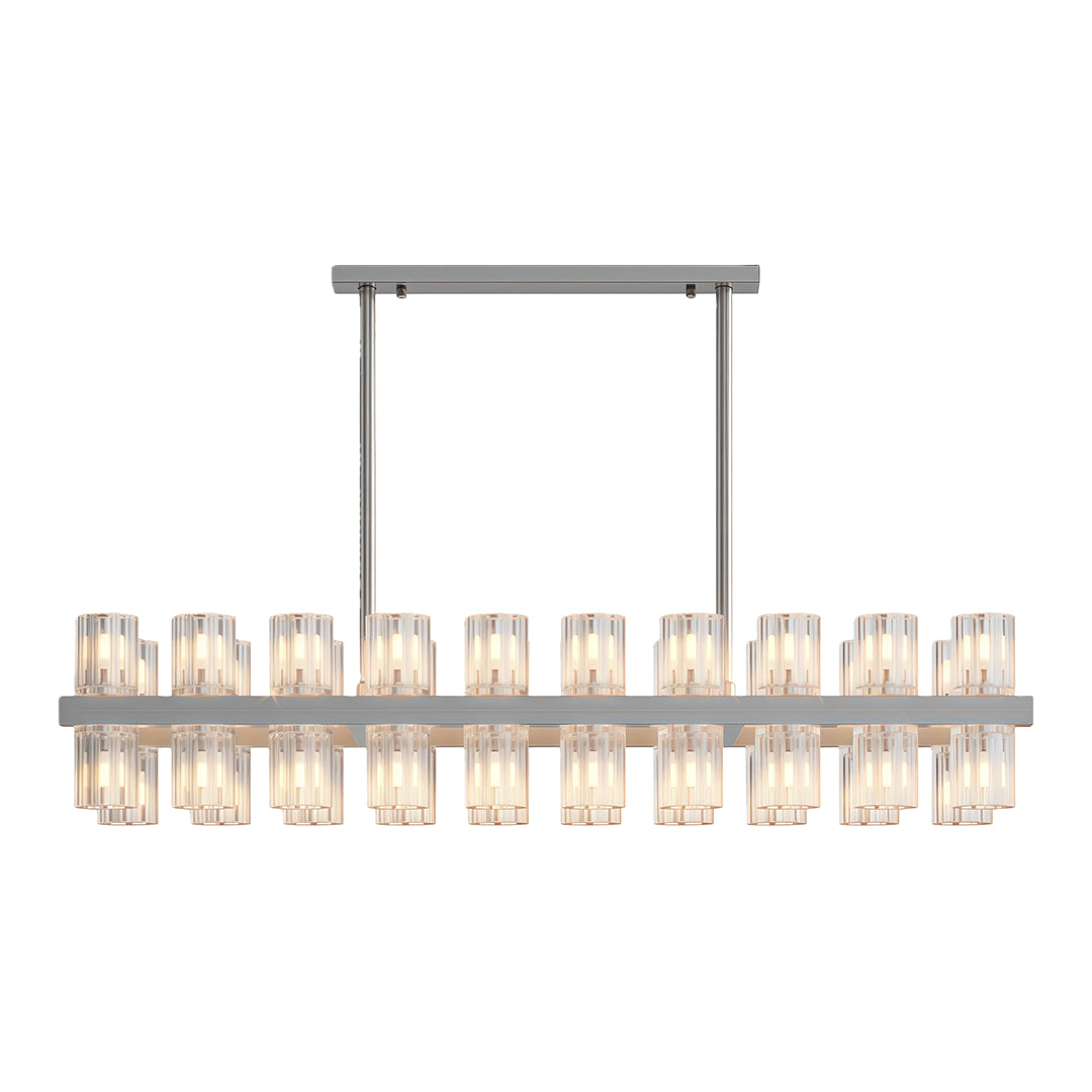 Luxury Crystal Chandeliers American Copper Ceiling Light