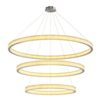 Circular Modern Chandelier Luxury Copper Ceiling Light