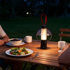 Circle Table Lamp with Iron Body Acrylic Shade Decorative Light