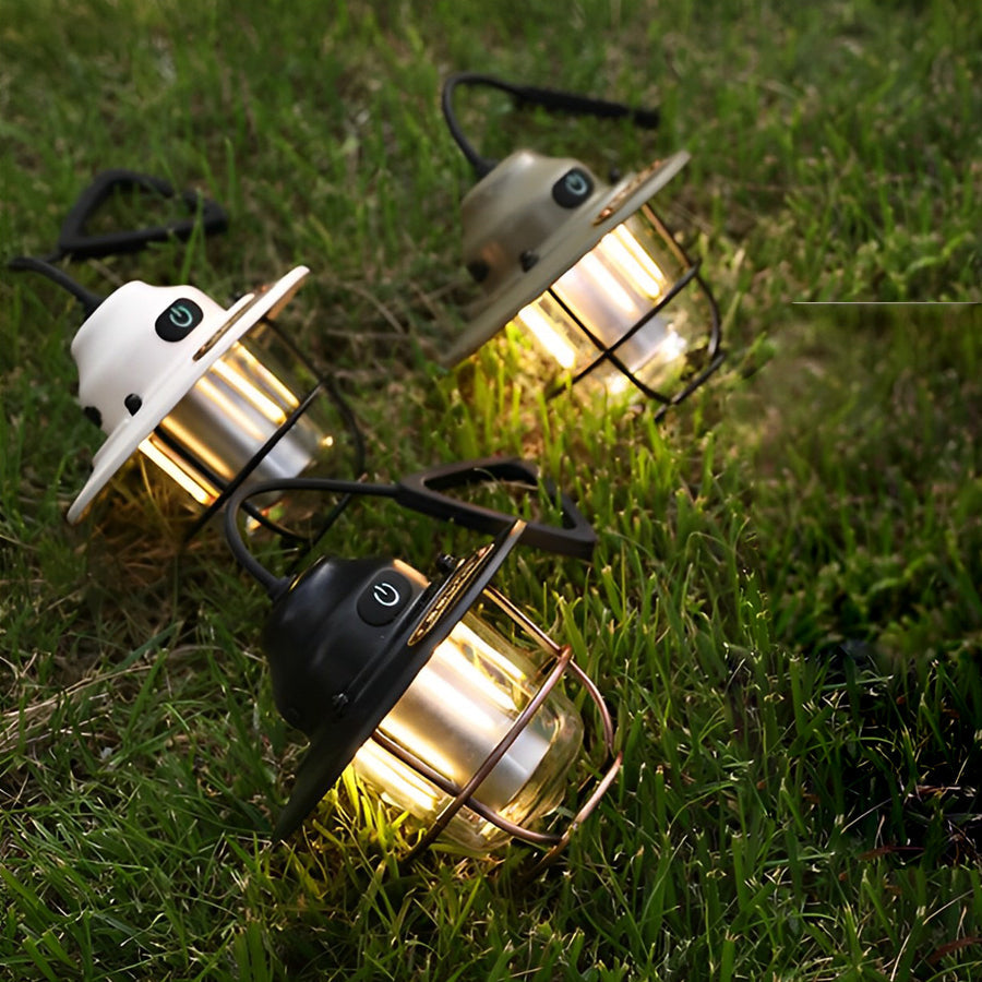Portable Hanging Light Vintage USB-Rechargeable Camping Lantern