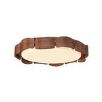 Wooden Ceiling Lights Full Spectrum Eye-Caring Flush Mount Light